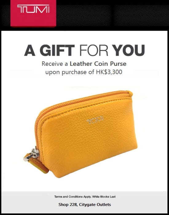 TUMI Leather Coin Purchase